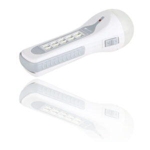 Torcia 1+10 Led Lampada Ricaricabile 1200mah Luce Portatile Dp-7088