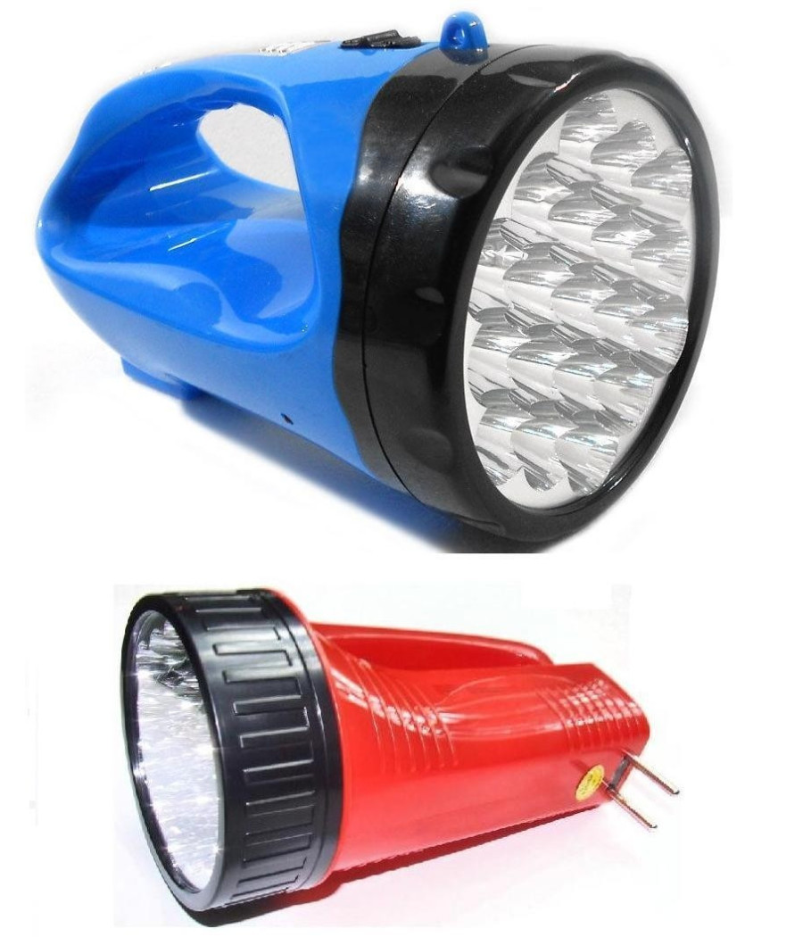 Torcia A 19 Led Lampada Ricaricabile Potente Luce Llumuna Potente Fino 500