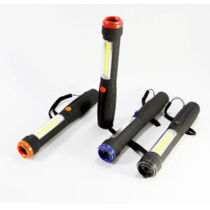 Torcia Lampada Calamita Strip Led 1 Led Cob Light Luce Bianca Calamita