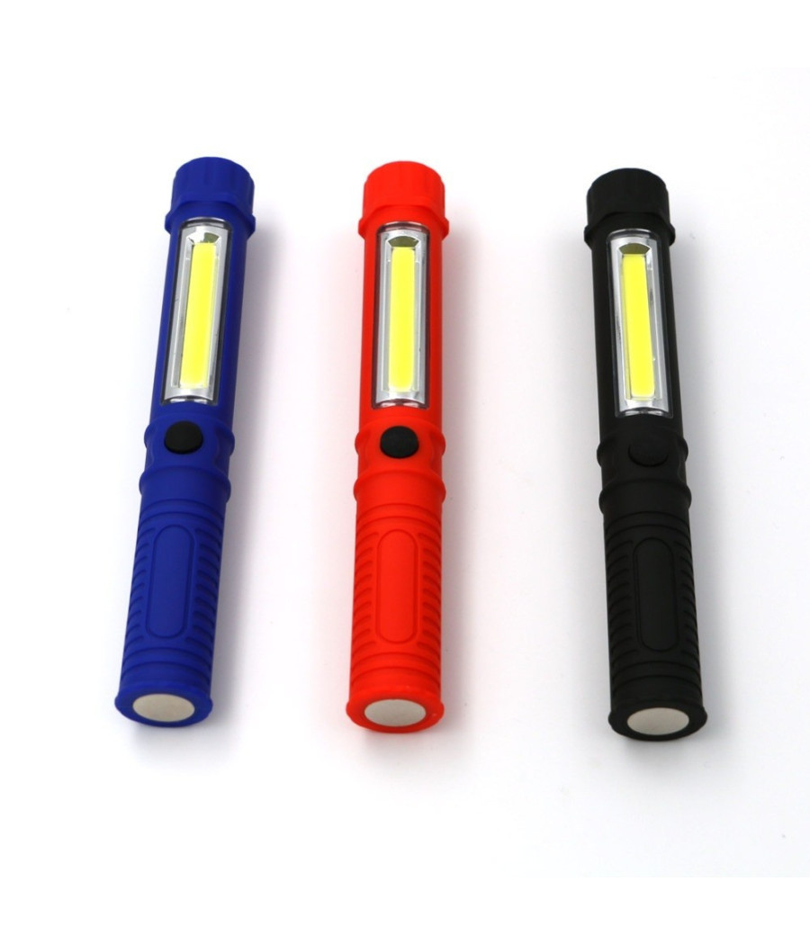 Torcia Lampada Emergenza A Led Cob Con Calamita Da Lavoro Luce Portatile Sos - immagine 2
