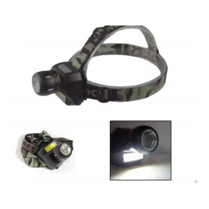 Torcia Lampada Frontale A 2 Led Cree Cob Ricaricabile 2 Luci Bl-6916a