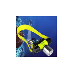 Torcia Lampada Frontale Fascio Luce Ampio Subacquea Led Pesca Grotte Waterproof