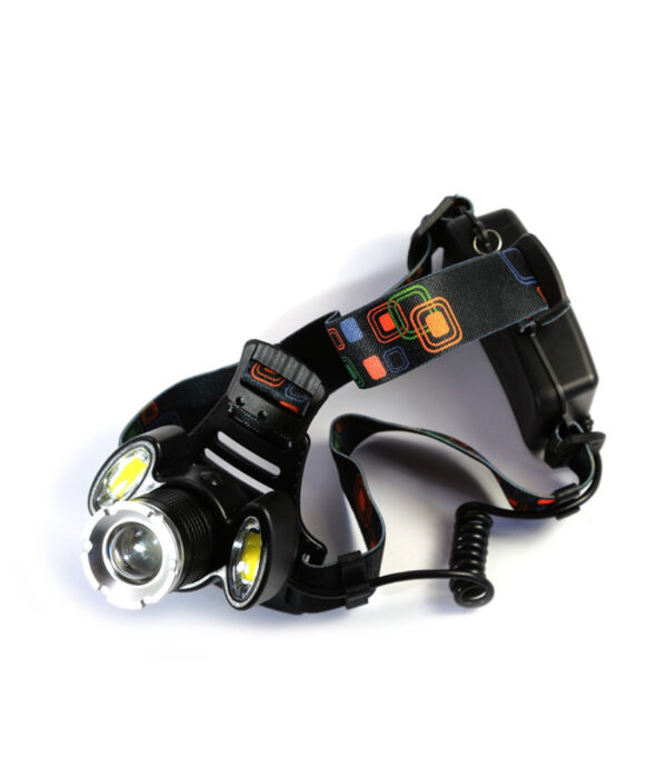 Torcia Lampada Frontale Led Cree Ricaricabile Auto Casa 3led 8000w Luce Bianca - immagine 2