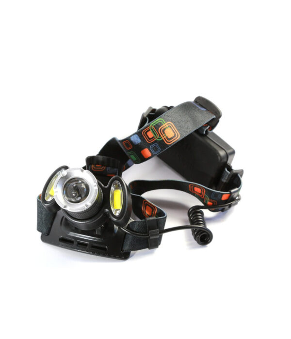 Torcia Lampada Frontale Led Cree Ricaricabile Auto Casa 3led 8000w Luce Bianca - immagine 3