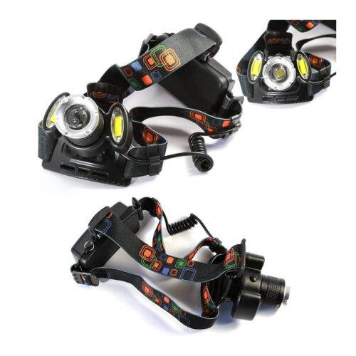 Torcia Lampada Frontale Led Cree Ricaricabile Auto Casa 3led 8000w Luce Bianca