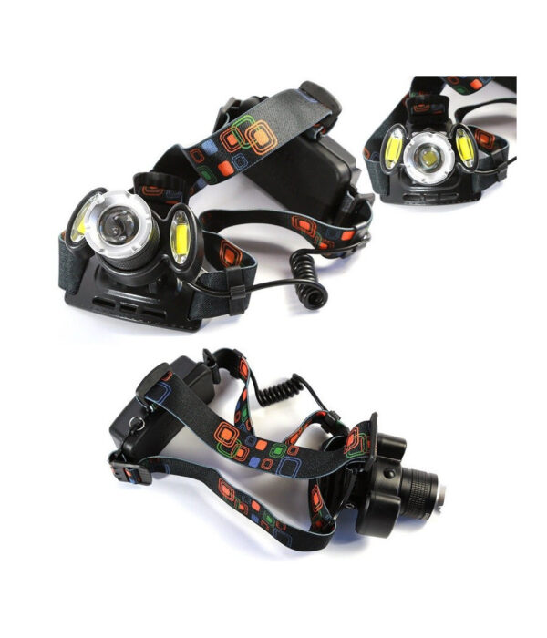 Torcia Lampada Frontale Led Cree Ricaricabile Auto Casa 3led 8000w Luce Bianca
