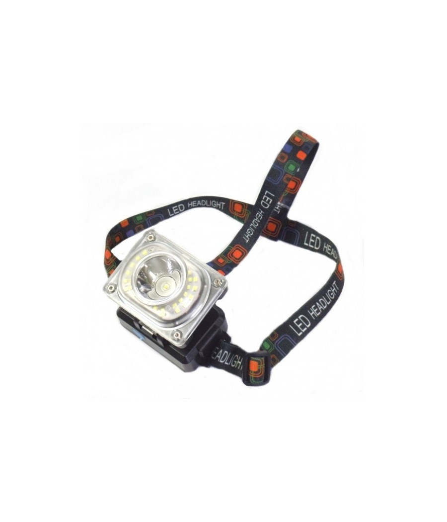Torcia Lampada Frontale Led Ricaricabile 30led Cree T6 4 Funzioni A Litio - immagine 2