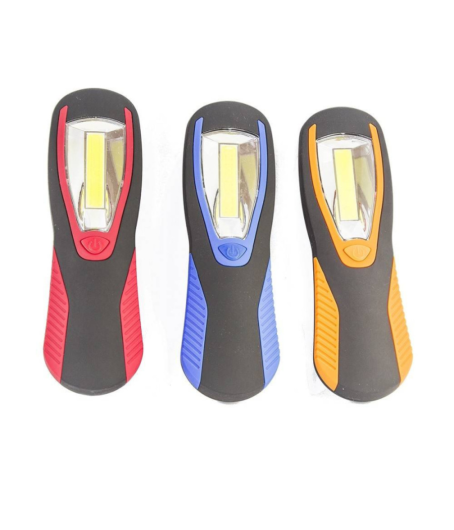 Torcia Lampada Portatile A Led Cob Striscia Led Cob Calamitata Con Gancio 3 Watt - immagine 2