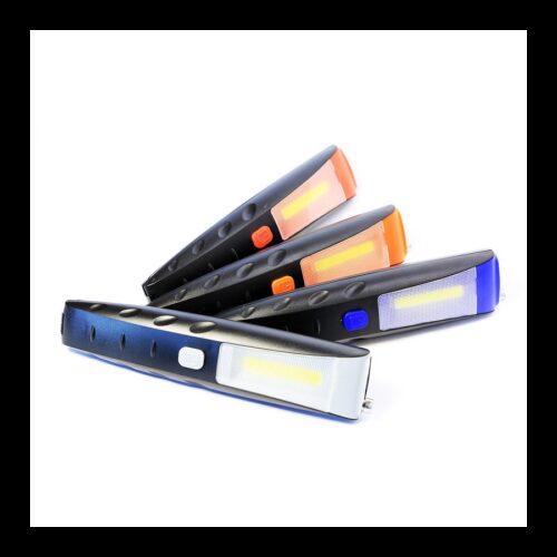 Torcia Lampada Portatile Led Strip Cob + 2 Led Doppia Calamita Estensibile 30 Cm