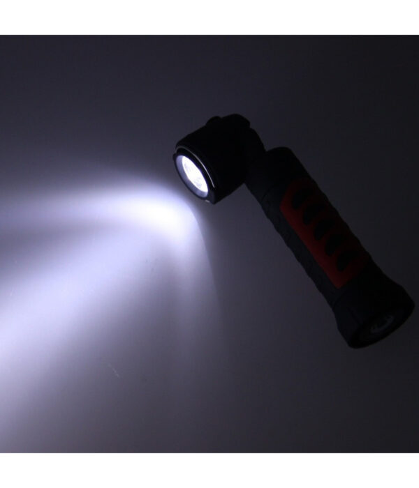 Torcia Lampada Portatile Ricaricabile Led Strip Cob Base Calamitata Allungabile - immagine 2