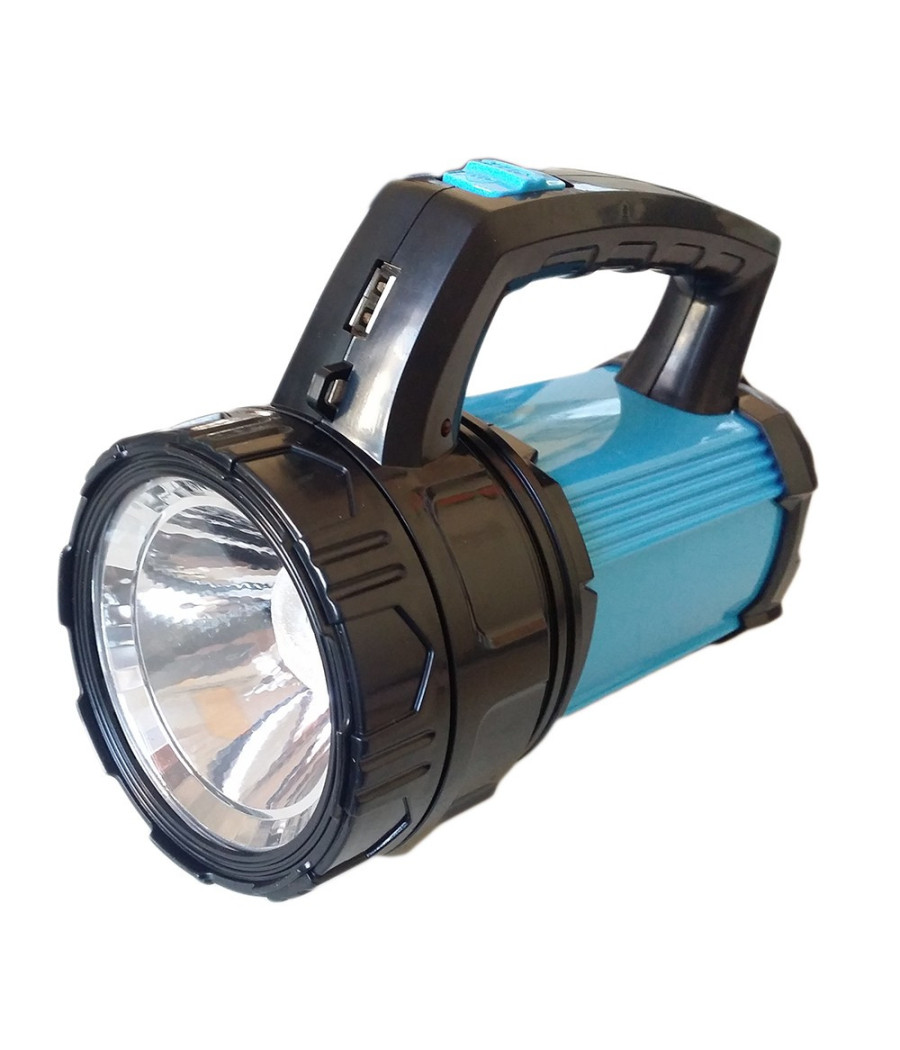 Torcia Lanterna Lampada Led Ricaricabile 1 Led + 16 Smd Con Pannello Solare Usb - immagine 2