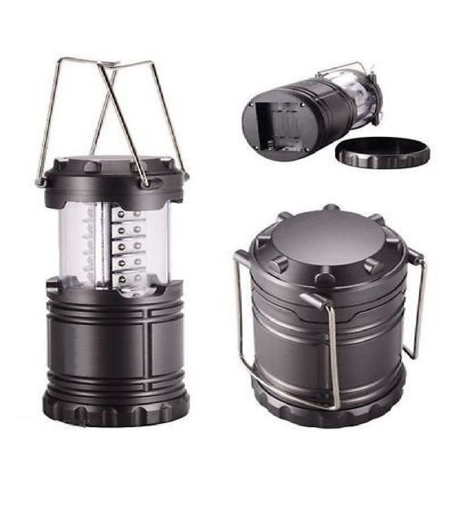 Torcia Lanterna Portatile Led Campeggio Luce Bianca Emergenza Ricaricabil Solare - immagine 2