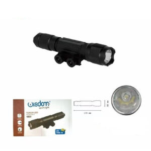 Torcia Led Ricaricabile Cree T6 Regolabile Militare Con Mirino Per Fucile Dt2006