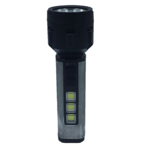 Torcia Led Usb Ricaricabile 5w+3 Luci Cob Campeggio Escursionismo Caccia Q-led66