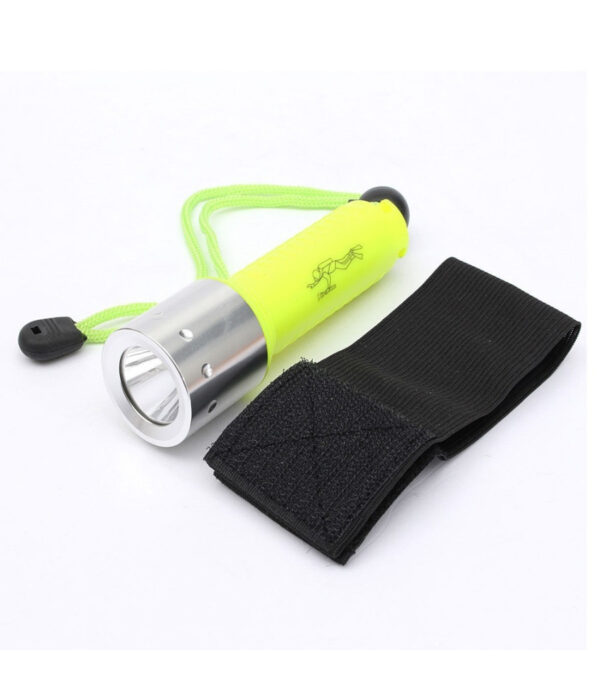 Torcia Luce Lampada Subacquea Impermeabile Da Polso Led Q5 Fascia 260 Lm - immagine 2