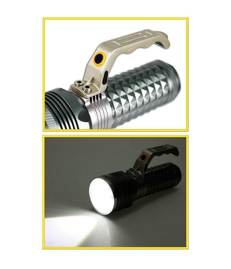 Torcia Tattica 1 Led Cree Con Zoom Ricaricabile Emergenza A Batterie 1820 - immagine 2