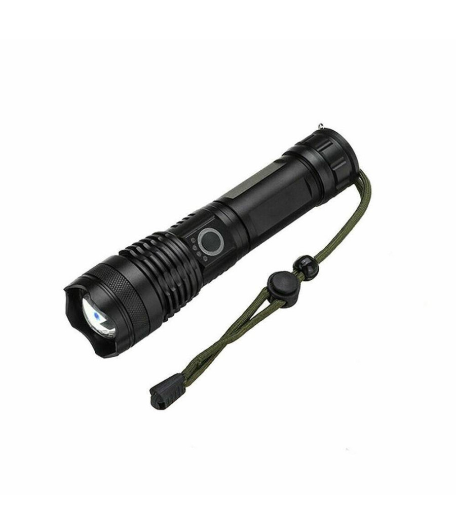 Torcia Tattica/militare Led Cree T6 Ricaricabile Zoom Doppia Batteria A90-p50 - immagine 3