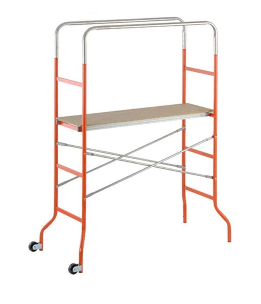 Trabattello Mini Con Pianale In Legno Altezza Massima 3,37 M Gierre Kreo Mini - immagine 3