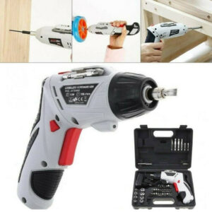 Trapano Avvitatore A Batteria Al Litio In Valigetta 4,8v 48 Pz Snodabile Led 48p
