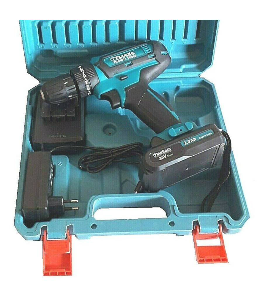 Trapano Avvitatore A Batteria Litio A Percussione 26v Doppia Batteria + Valigia - immagine 3