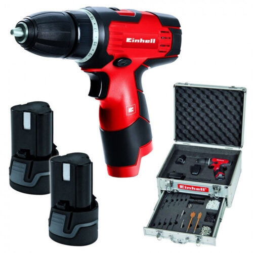 Trapano Avvitatore Con Doppia Batteria Litio Accessori Einhell Th-cd 12-2 Li Kit