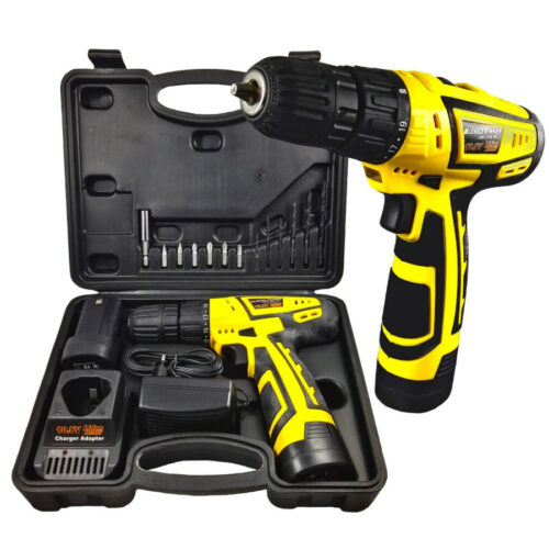 Trapano Avvitatore Cordless 10.8v Bleked Finker Egcd10v Con Valigetta E Punte