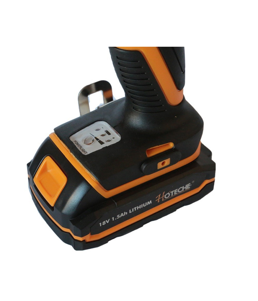 Trapano Avvitatore Percussione 2 Batterie Litio 18v 1.5a + Valigia + Accessori - immagine 3