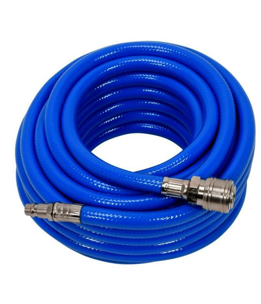 Tubo Aria Compressa Flessibile Per Compressore 12 Metri Raccordo Rapido 1/4″