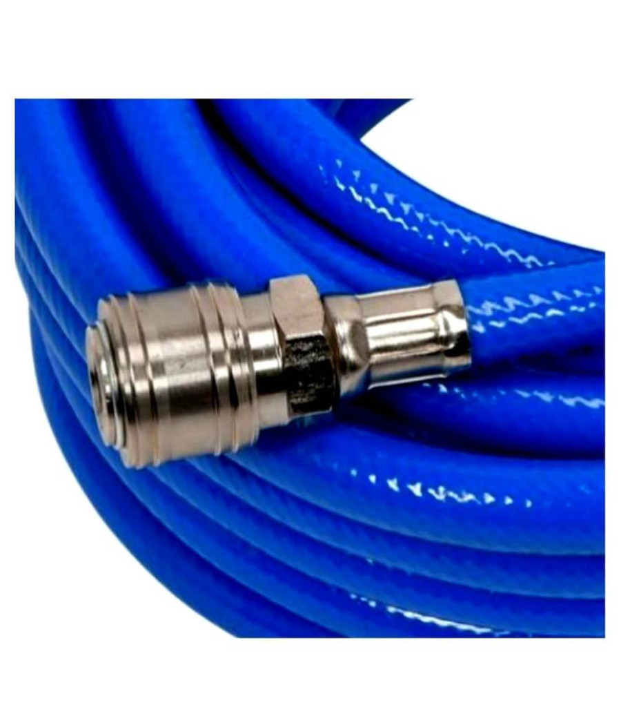 Tubo Aria Compressa Flessibile Per Compressore 15 Metri Raccordo Rapido 1/4″ - immagine 3