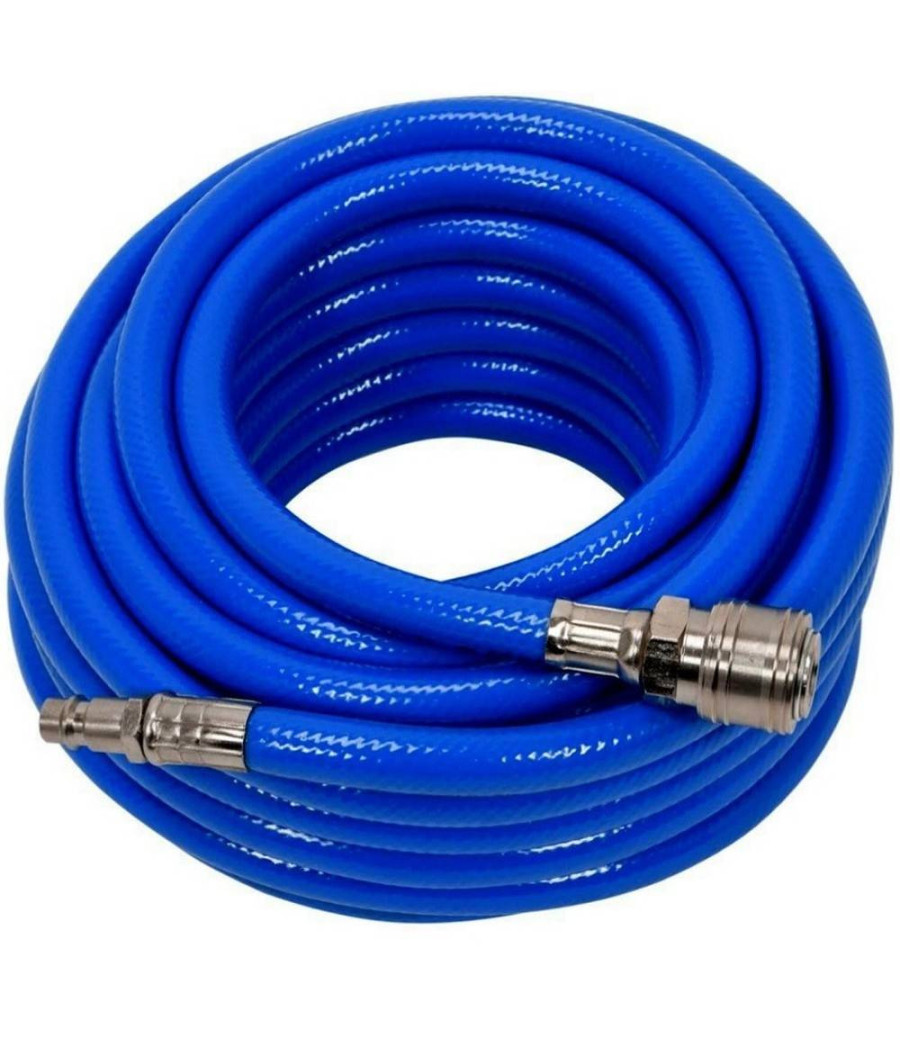 Tubo Aria Compressa Flessibile Per Compressore 20 Metri Raccordo Rapido 1/4″
