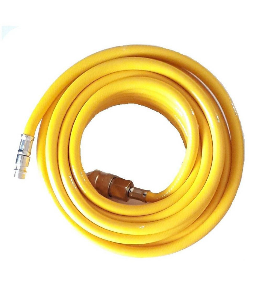 Tubo Aria Compressa In Pvc 18 Metri Flessibile Per Compressore Innesto Rapido - immagine 2