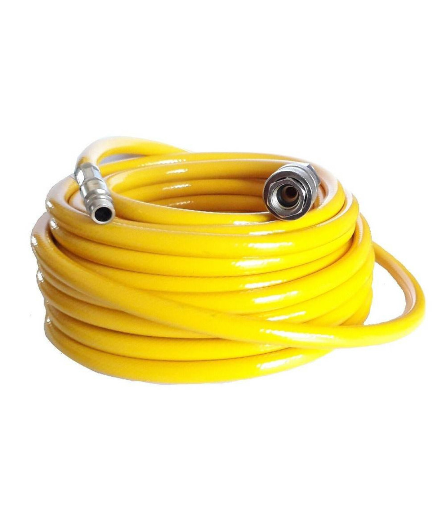 Tubo Aria Compressa In Pvc 18 Metri Flessibile Per Compressore Innesto Rapido