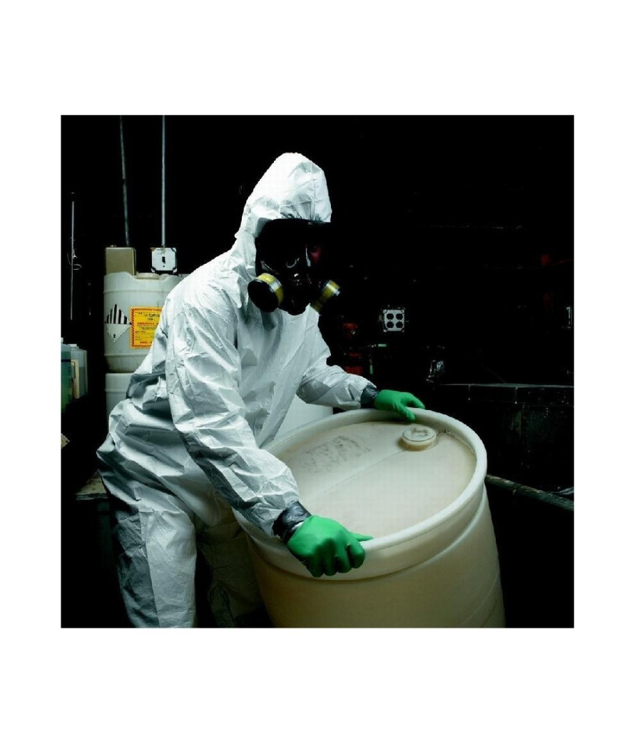 Tuta Intera Lavoro Monouso Bianca Polipropilene Usa E Getta Antistatica Ssp