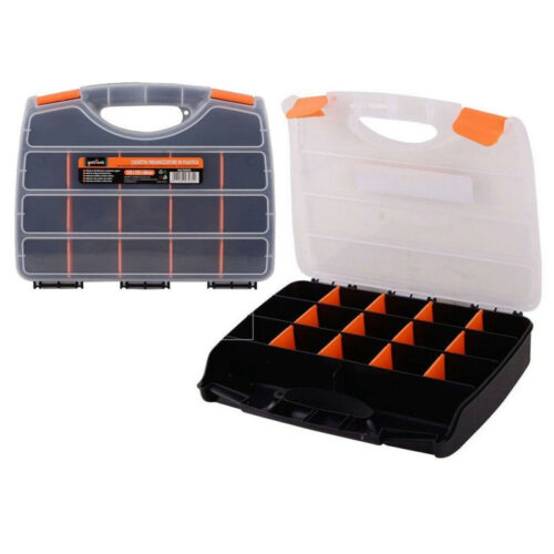 Valigetta Cassetta Porta Attrezzi Minuteria Organizer 320x255x60mm 17 Scomparti