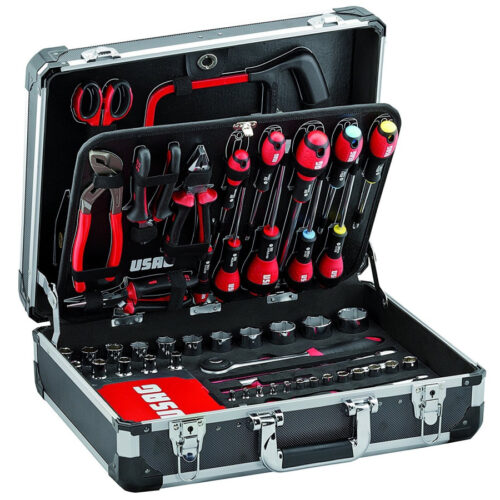 Valigia Con Set Kit Assortimento Utensili X Manutenzione Usag 002 Jm 183 Pezzi