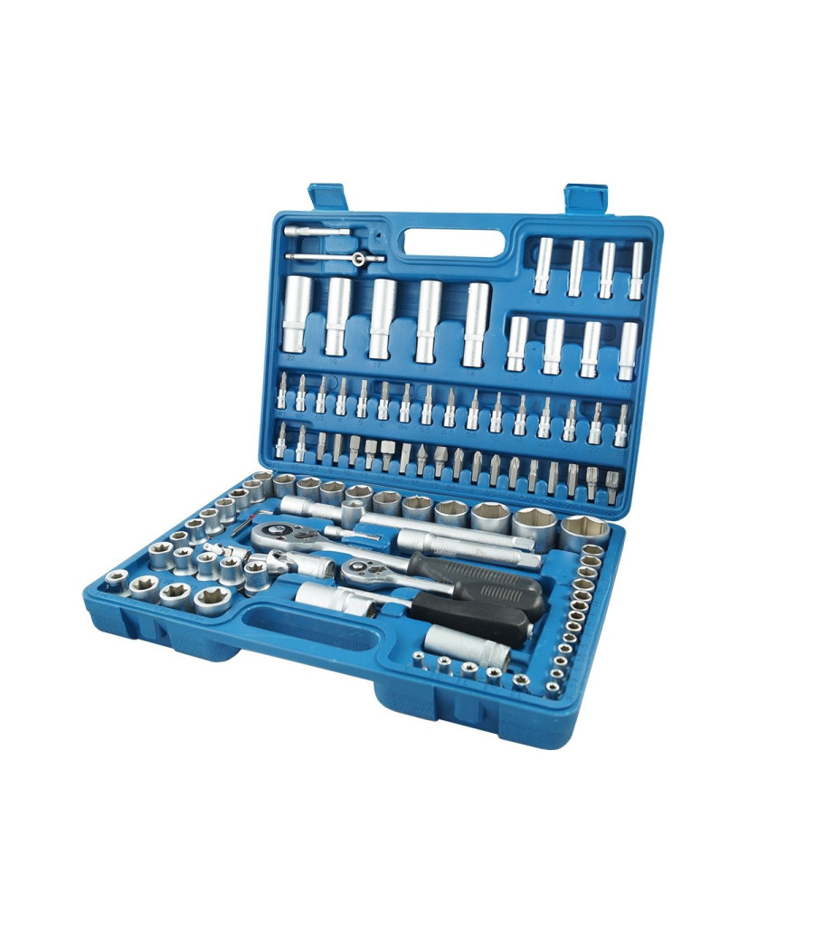 Valigia Set Chiavi A Bussola 108 Pezzi Vanadium Con Cricchetto 108 Pz Vanadium