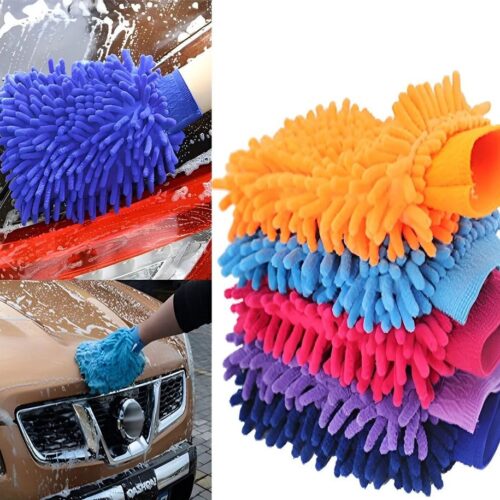 GUANTO LAVAGGIO PER AUTOMOBILI IN CINIGLIA COLORE CASUALE