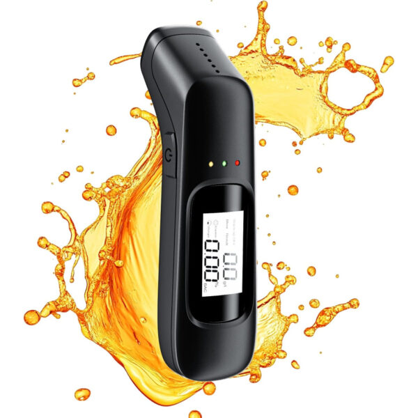 Alcol Test Portatile Etilometro Display Misuratore Grado Alcool Alta Precisione