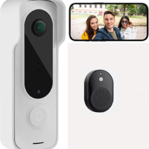 VIDEOCITOFONO WI-FI PER ESTERNO SENZA FILI SMART CAM DOORBELL CAMPANELLO WIRELESS APP COLLEGATO AL CELLULARE