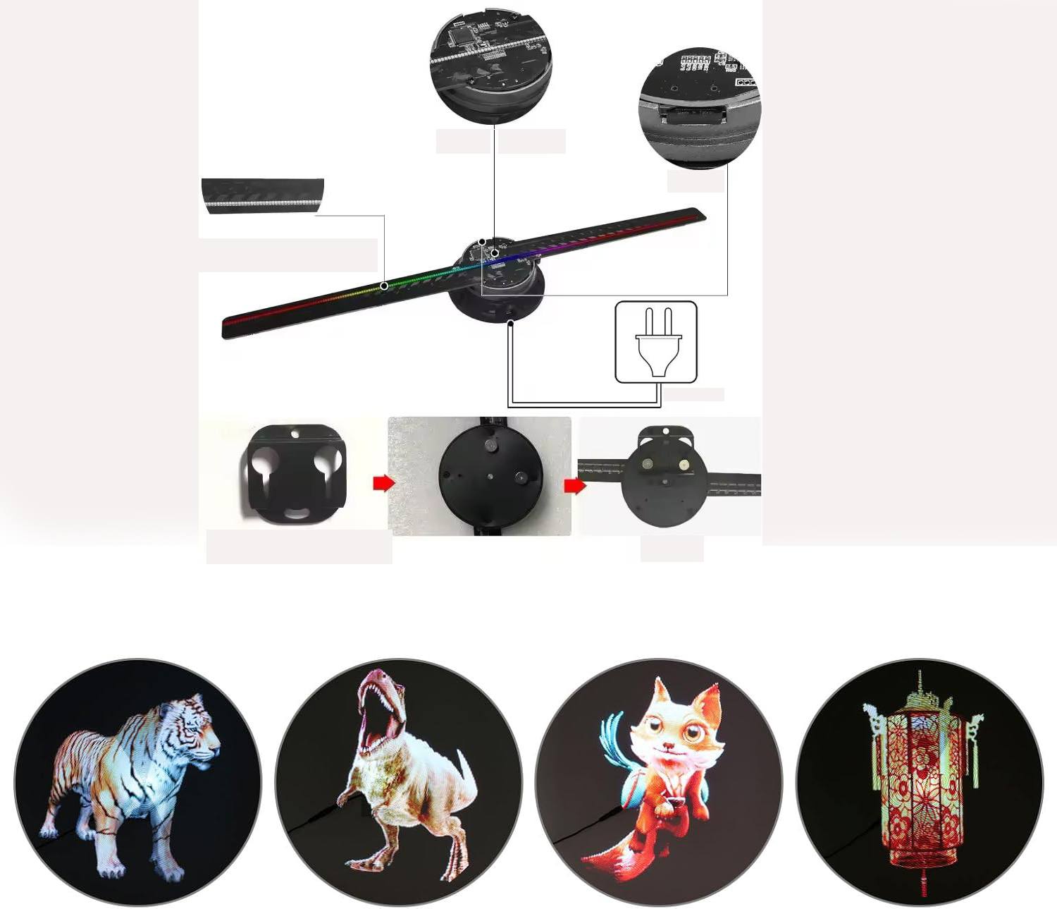 PROIETTORE OLOGRAFICO LASER 3D WIRELESS