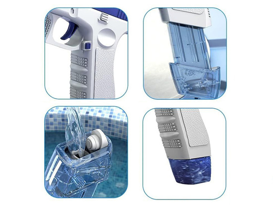 PISTOLA AD ACQUA ELETTRICA GIOCATTOLO – MODELLO GLOCK CON BATTERIA RICARICABILE - immagine 4