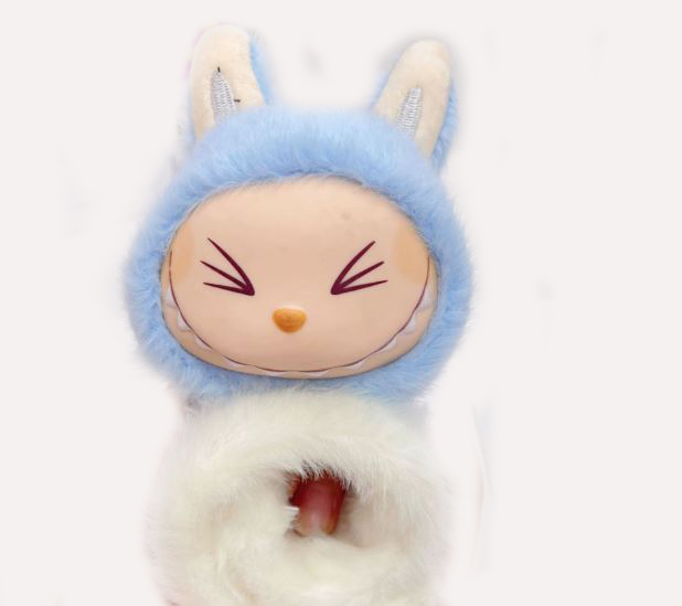 LABUBU COPPIA BRACCIALI AD AVVOLGIMENTO A SCATTO PELOSETTO - MODELLI CASUALI E SONORI - immagine 3