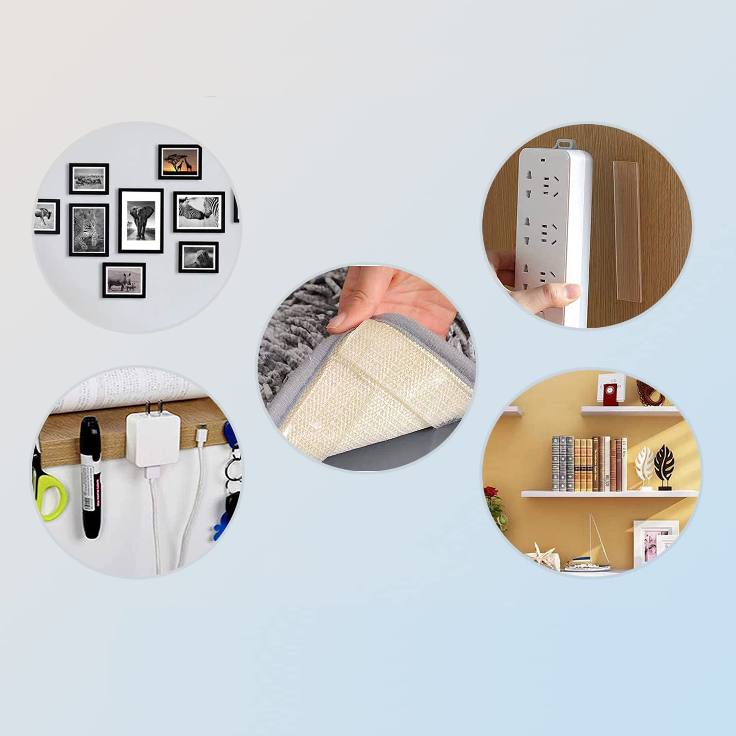 NASTRO BIADESIVO 5M TRASPARENTE EXTRA FORTE MULTIFUZIONALE PER CASA UFFICIO - immagine 2