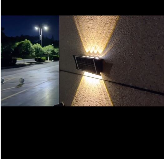 ILLUMINAZIONE ESTERNA PER CORTILE, PATIO AD ENERGIA SOLARE, DOTATA DI 10 LUCI LED - immagine 2